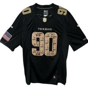 🔥🏈Black & gold Salute to ServiceTexans Clowney Jersey Men Size Medium🏈🔥
